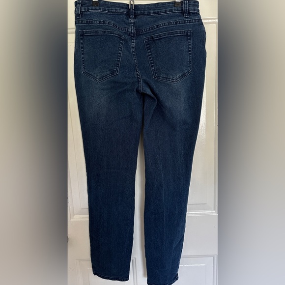 VIA RITINA JEANS SPARKLE & LEOPARD PRINT SZ.4 STRETCH - Picture 5 of 9